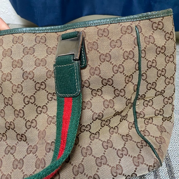 Gucci Beige/Ebony GG Canvas Diaper Bag Tote Bag - Picture 6 of 16